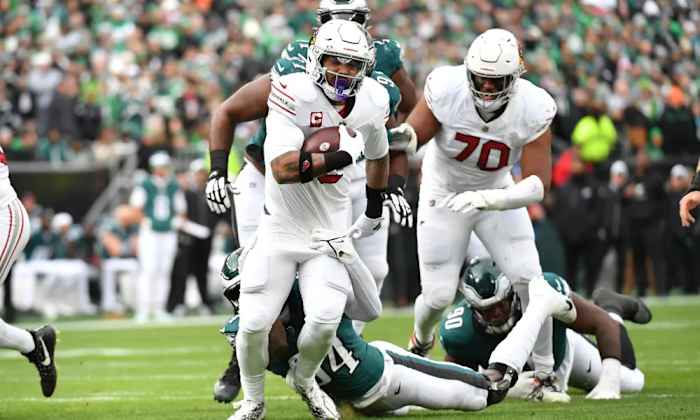 The Arizona Cardinals rushed for 221 yards as a team in a win over the Philadelphia Eagles,